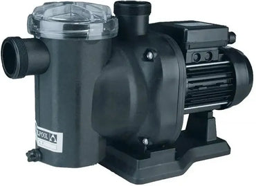 Astralpool Sena cirkulationspump i svart plast med transparent lock