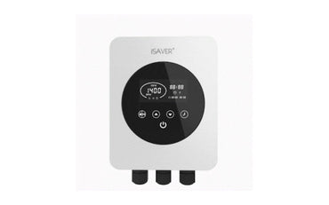 I-Saver 1100 vit poolvärmare kontrollpanel med svart display och knappar