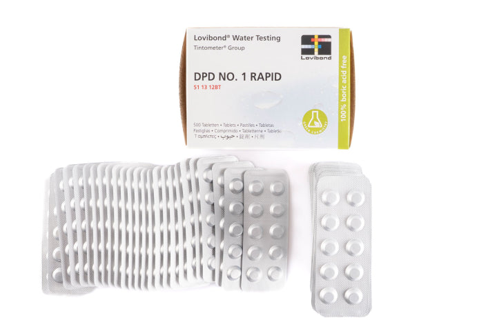 Testtablett test-set fritt klor/Brom DPD1,500tabletter