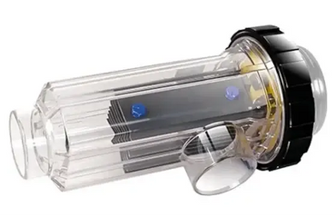 Zodiac Expert klar plastcylindrisk poolfilter med svarta ändkåpor för maximal anpassning