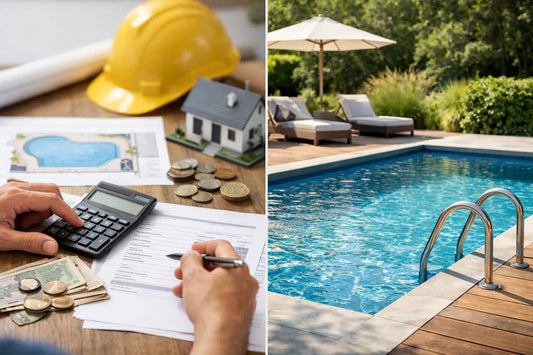 Poolbygge offert som visar hela kostnaden