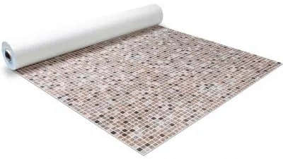 Poolliner – rulle med beige og brunt mosaikmønster