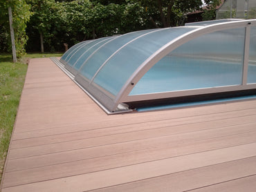 Pooloverdækning NIVO KIT 1060B 4×10 (klarglas, sideindgang)