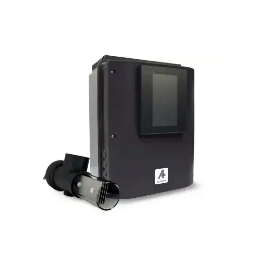 Albixon Hidrolife saltklorinator förenklar poolskötseln med svart rektangulär design