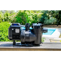 Astralpool Victoria+ Silent VS 1 HP svart pump med blå accent