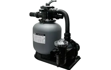 Brilix FSP350 sandfilter-pump combo med grå cylinder och svart bas