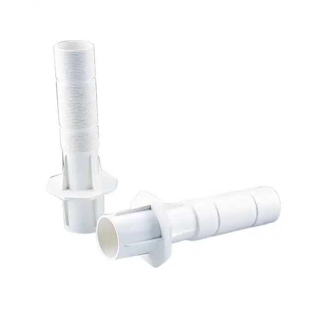 Vita plastkopplingar för Thermopool PVC och pool med gängad insida