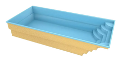 Glasfiberpool Aruba 800 8,20 m x 3,70 m x 1,50 m