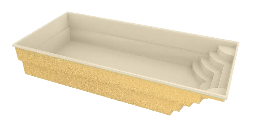Glasfiberpool Aruba 800 8,20 m x 3,70 m x 1,50 m