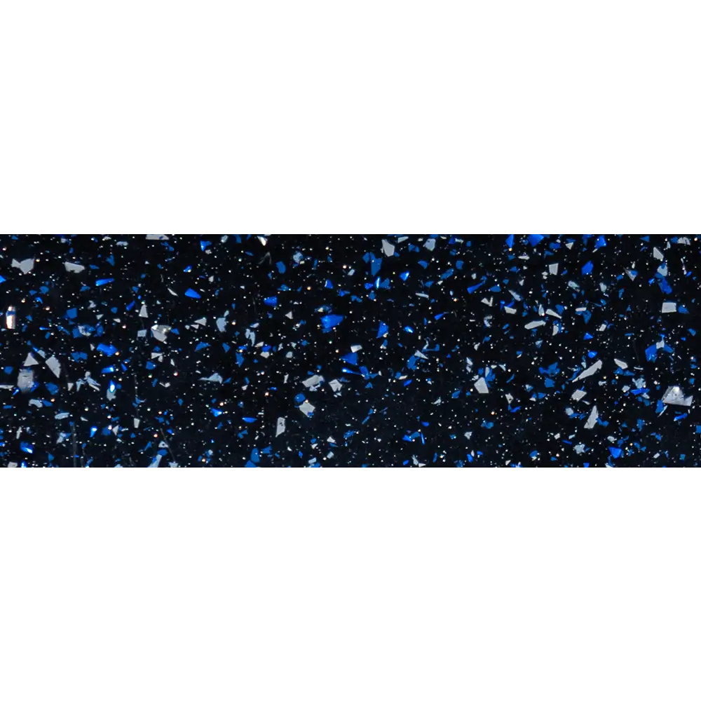 Mörkblå terrazzo Aruba Plus trädgårdspool med blåvita glasbitar