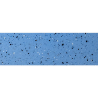 Ljusblå terrazzo poolyta med svarta och vita fläckar, Grenada 600 pool