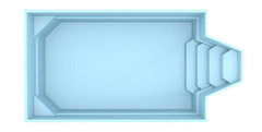 Glasfiberpool Grenada 600 6,00 m x 3,00 m x 1,52 m