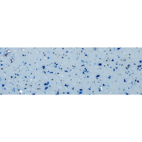 Ljusblå medelstor pool Grenada 700 med skimrande blå-svarta glasbitar