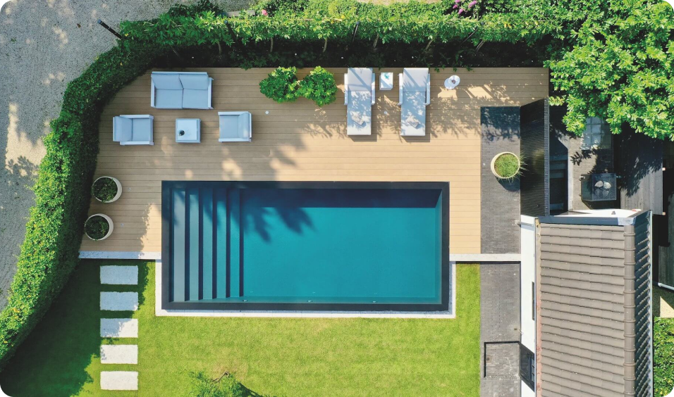 Pooltime Exclusive 10/20 mm skimmer Overjordisk PP-pool 4 x 12 x 1,5 m