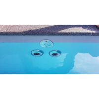 Silvriga cirkulära poolstrålar med reflekterande finish i Natura Kiruna paket