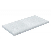 Ljusgrå rektangulär stenplatta Natura Kiruna paket med texturerad yta