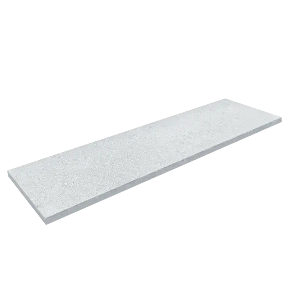 Vit texturerad rektangulär stenplatta i Natura Modena paket