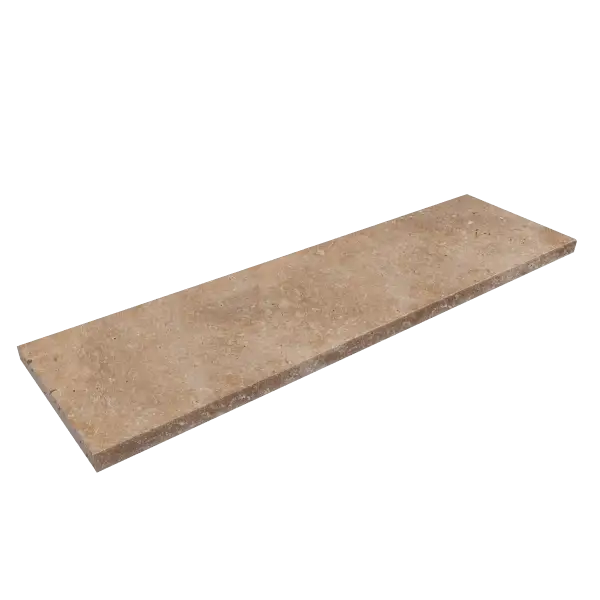 Beige rektangulär naturstenplatta Natura Modena paket, texturerad yta