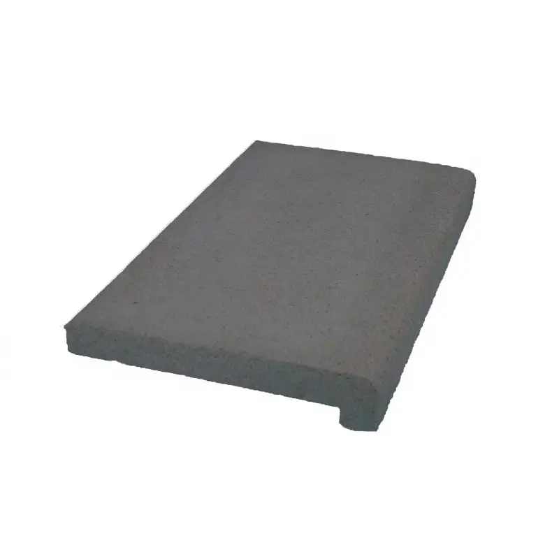 Grå betongkant i Rustica Athen paket med rundade hörn