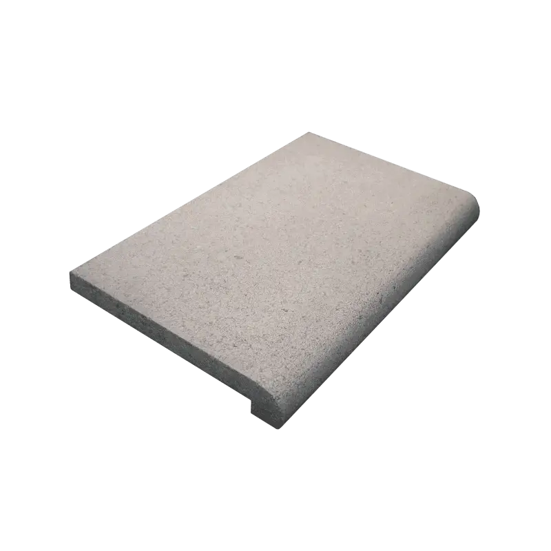 Ljusgrå rektangulär betongpaving Rustica Nevada paket med rundade kanter