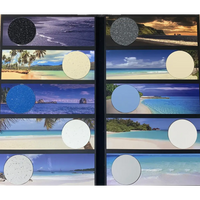 Mira wellness pool MIRA390 med cirkulära texturerade underlägg i svart, grå, blå och vit