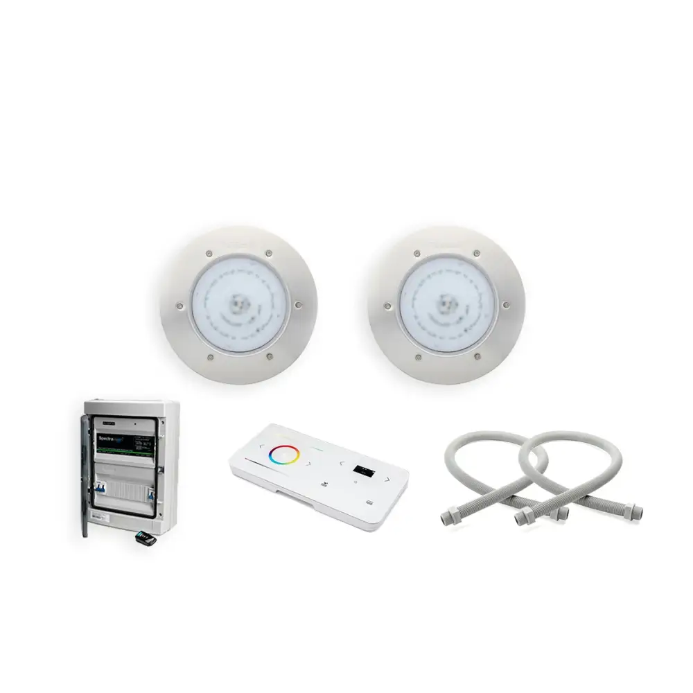 Pahlen Belysningspaket PREMIUM+ med vita runda LED-poolljus