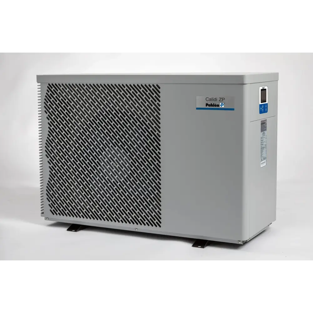 Pahlen Calidi ZP 13 grå värmepump med diagonalt galler och display