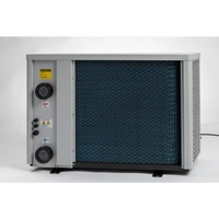 Pahlen Calidi ZP 17 grå metall värmepump med blå filterpanel