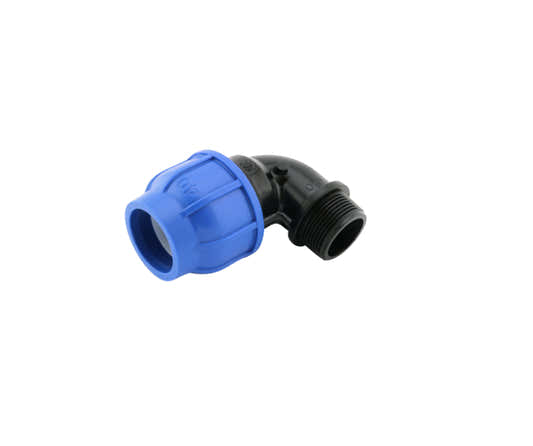 Klämringskoppling vinkel, Ø63 mm x 2 tum utv