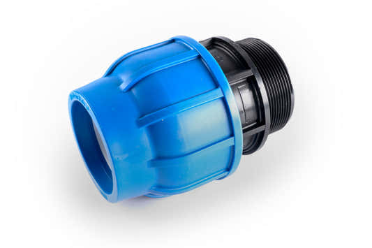 Koppling PP Ø63 mm 2½ tum utv gäng