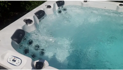PassionSpa Activity 1-swimspa – Sport Collection, hvid inderside, sorte massagedyser, kontrolpanel