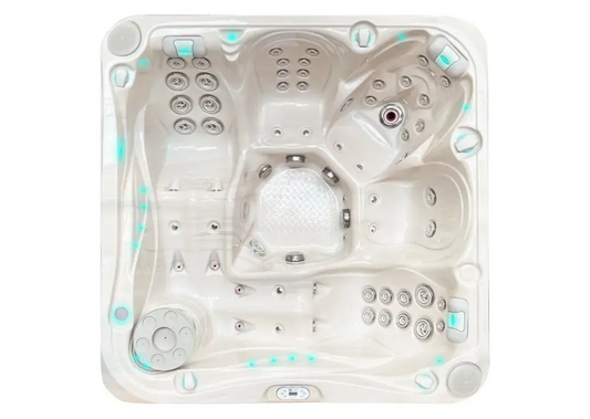 PassionSpa Delight-spabad – Signature Collection, blå LED-belysning