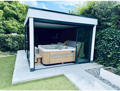 PassionSpa Refresh-spabad – moderne design, glaspavillon til spa