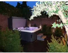 PassionSpa Relax-spabad – Pure Collection, hvid og grå, indbygget trappe