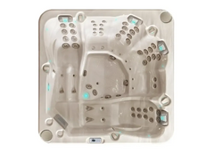 PassionSpa Retreat-spabad – beige overflade, blå belysning, massagedyser