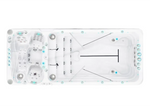 PassionSpa Spirit Deep-swimspa – hvid overflade, hvid inderside, lyseblå belysning, massagedyser
