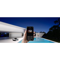 Svartvit robotdammsugare XWarrior InverX X60 med modern design för pool