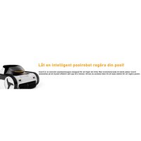 Vit och svart XWarrior InverX X60 poolrobot med orange rand