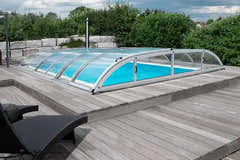 Dallas-pooltag – 3 x 6, klarplast