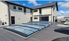 pooltag ICON 4×10 Klarplast, Antracit