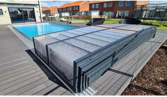 Moderne Icon 4 x 8 Uden-pooltag – gråt design, klare paneler