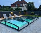 Pooltak ICON KIT CLEAR 4x8 (klarglas, enkelskena, antracit, kort modul)