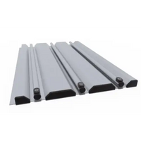 Pooltak Klasik 5×12 med extra starka profiler i silver aluminium och svarta plasttäcklock