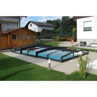 Pooltaket Special med RAL7016 antracit profiler för pooltak