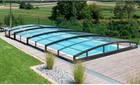 Pooltak Special 5×10 uden række klarplast sideindgang antrasit