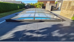 Ultralavt Sydney 4 x 7-pooltag – blåtonede paneler, moderne design, hvælvet design