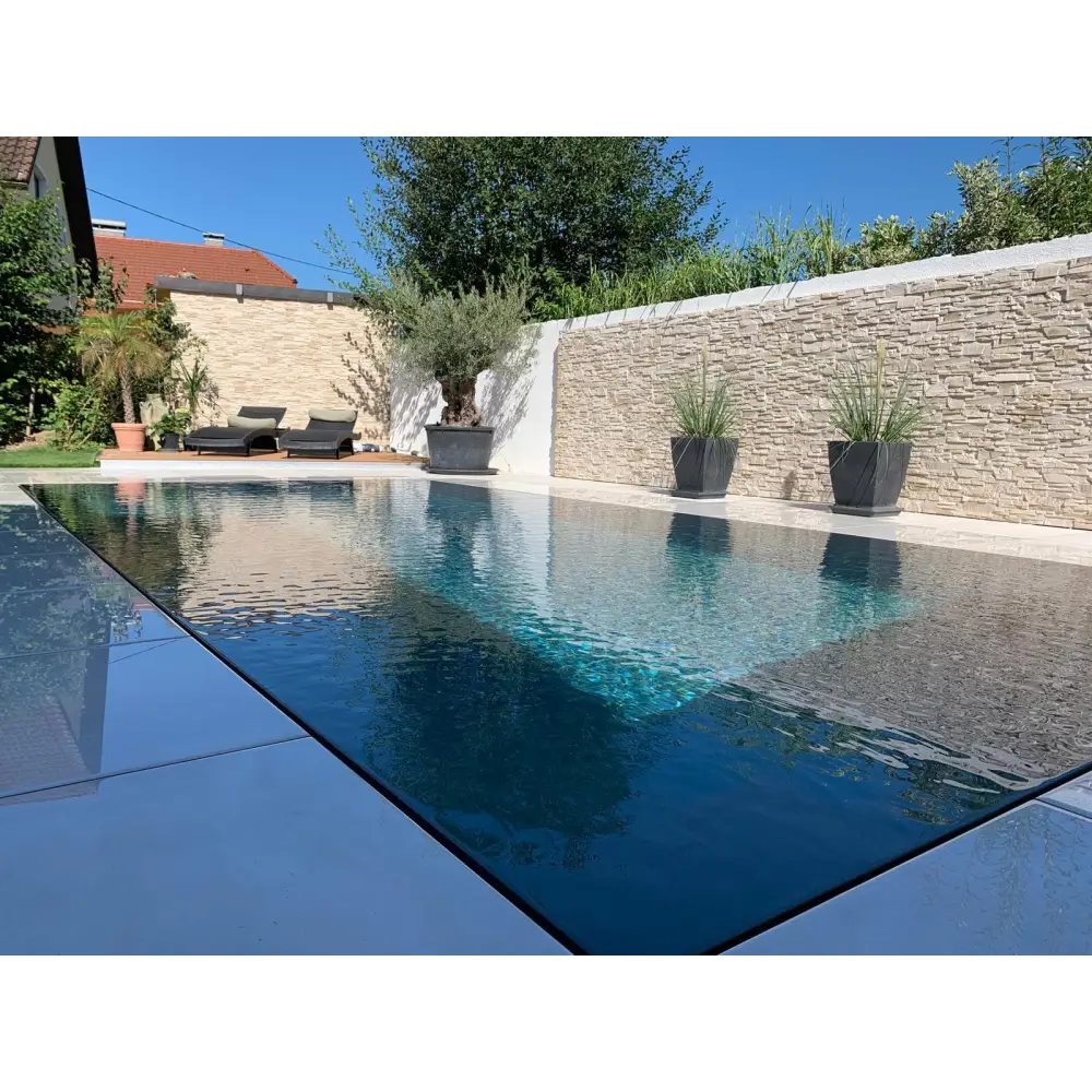 Pooltime Exclusive Overflow med turkos design och blåvattenkant