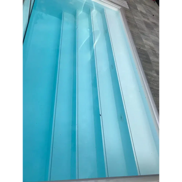 Pooltime Exklusiv 12 mm PP-pool 4x12x1,5 m med klar blåvatten