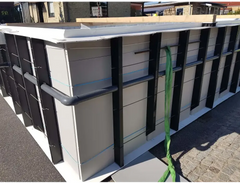 Pooltime Exclusive-pool, 12 mm – grå modulær poolenhed, grå og sort, grøn rem