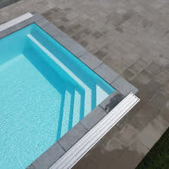 Pooltime Exclusive-pool, 12 mm – rektangulær form, turkisblåt vand